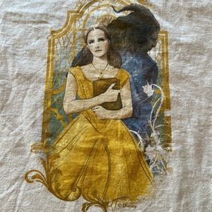 #106D Disney Beauty & The Beast Tee, size Large